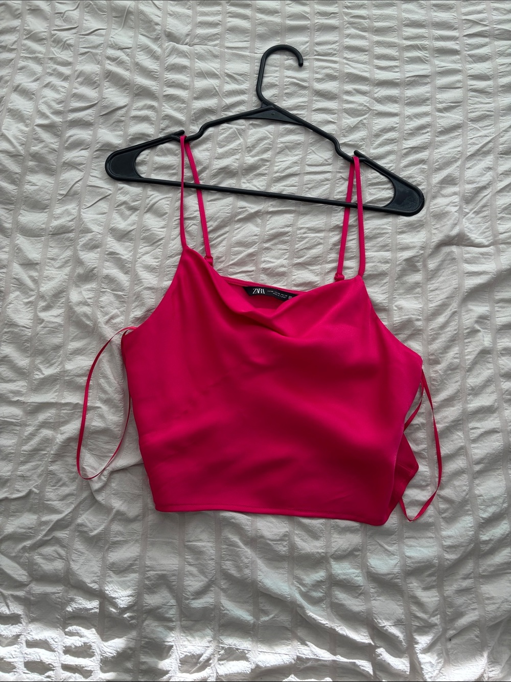 Zara Vibrant Fuchsia Satin Cami